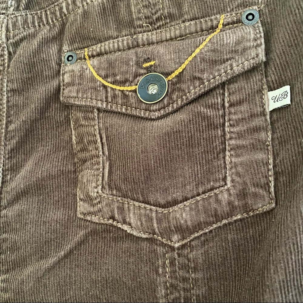 Vintage 90s Corduroy Skirt Brown Union Bay D - Picture 5 of 10